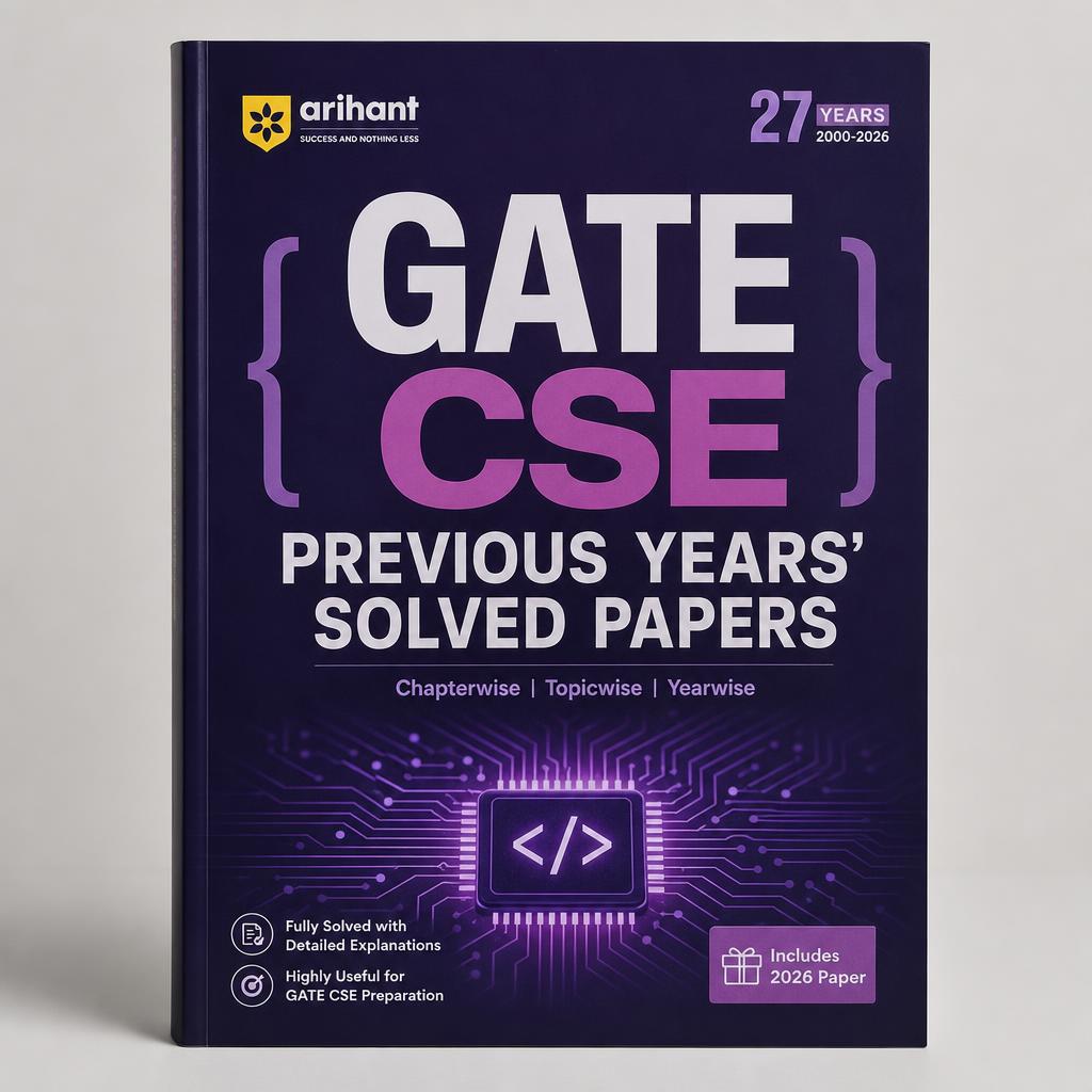 GATE CSE Previous Years' Solved Papers — book cover