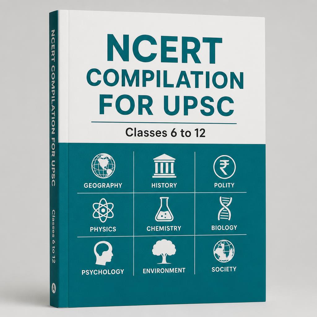 NCERT Compilation for UPSC, Classes 6 to 12 — book cover